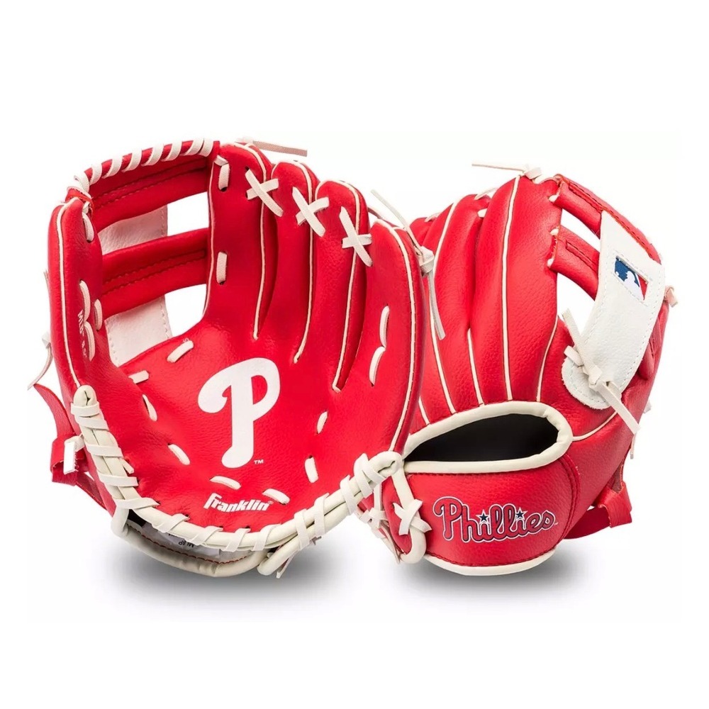Franklin MLB Philadelphia Phillies 10 Inch Youth Tee-Ball Baseball Glove